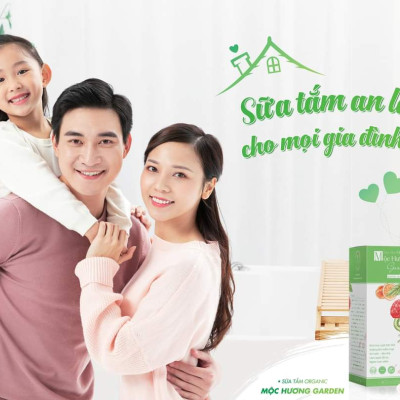 Sữa tắm trắng da ngăn ngừa rôm sảy mụn nhọt Thanh Mộc Hương 350ml