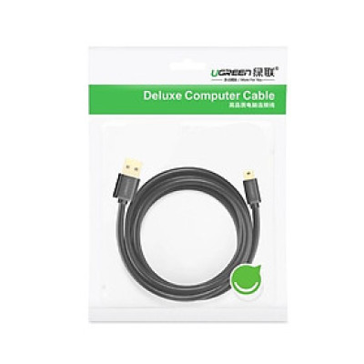 Ugreen UG10386US132TK 3M màu Đen Cáp sạc truyền dữ liệu USB 2.0 sang MINI USB đầu mạ vàng - HÀNG CHÍNH HÃNG