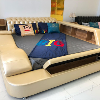 Giường ngủ cao cấp Juno Sofa lọt lòng nệm 1m6 x 2m 