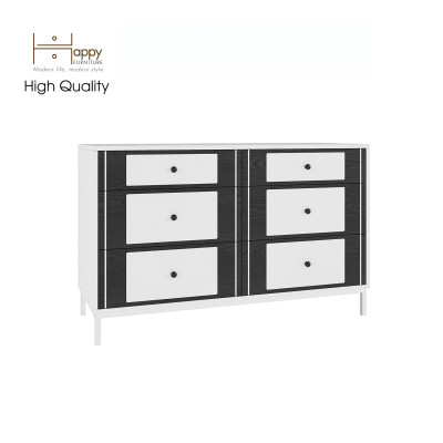 [Happy Home Furniture] TAKO, Tủ lưu trữ 6 ngăn kéo - chân sắt , 120cm x 45cm x 75cm ( DxRxC), THK_133