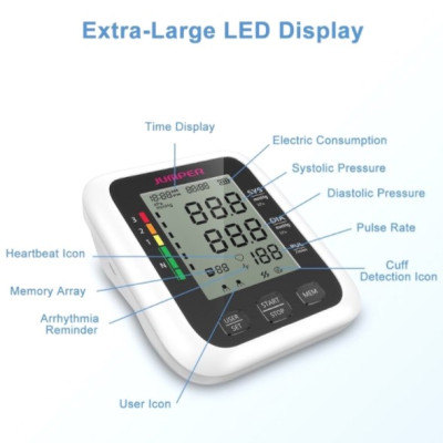 (Hàng chính hãng) Combo máy đo nồng độ oxy trong máu SPO2 và nhịp tim JPD-500E và Máy đo huyết áp bắp tay JPD-HA100