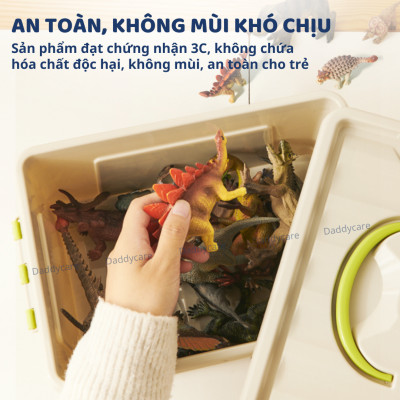 Mô hình khủng long mini cao su mềm 24 con Mideer Dinosaur Toys Set, jurassic world  T-rex spinosaurus