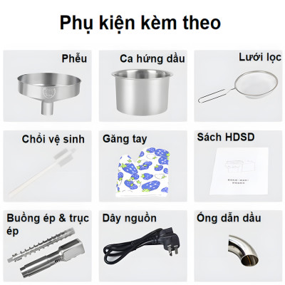 [ HÀNG NHẬP KHẨU] Máy ép dầu thực vật chuyên nghiệp Septree S8 – Dùng cho gia đình, kinh doanh, nhà hàng, khách sạn