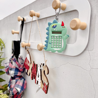 Giá treo đồ kim loại cao cấp 14 nút móc cửa - không cần khoan tường