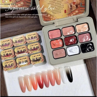 Set Gel Dặm Omber 9 Màu Đậm Đặc 8024 Phong Cách Nhật Bản BIG DREAM Làm Nail Chất Gel Đặc Mướt Màu Dịu Dàng Giấc Mơ Lớn Nữ Women ombre