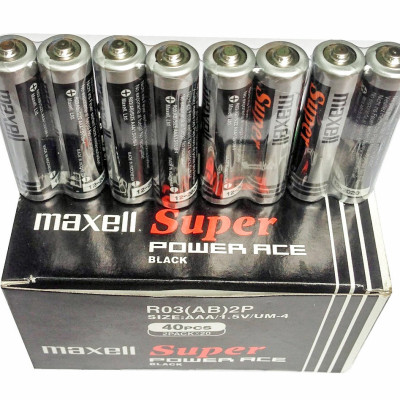 HỘP PIN MAXELL 40 VIÊN  AAA TEM BẠC - HÀNG CHÍNH HÃNG
