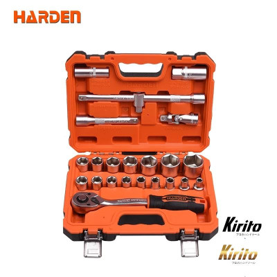 Bộ Khẩu Tuýp 1/2” 23 Món – Có Đầu Bugi, Tay Vặn 72 Răng – Chất Liệu CR-V