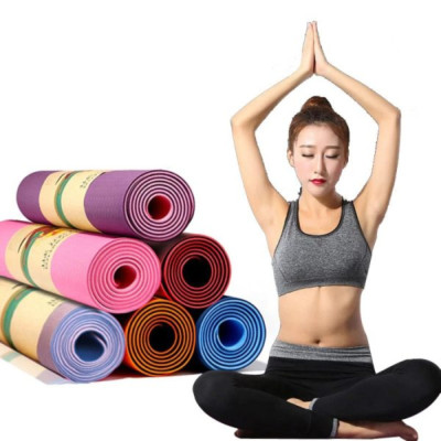 Thảm tập yoga cao cấp dày 2 lớp  ,thảm tập gym ,thiết kế dạng hạt nổi ,ma sát tốt ,độ bám cao tránh trơn trượt , sử dụng được trên mọi bề mặt dễ gấp gọn tiện mang theo mọi nơi