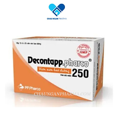 Viên xương khớp DECONTAPP.PHARCO 250 Phong Phú Hộp 10 vỉ x 25 viên Bao Đường