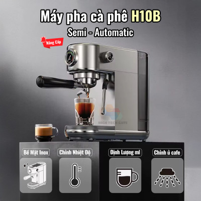 Máy Pha Cà Phê Espresso H10B nhỏ gọn pha espresso gia đình full chức năng DIY linh hoạt, bán tự động, Hàng Chính Hãng
