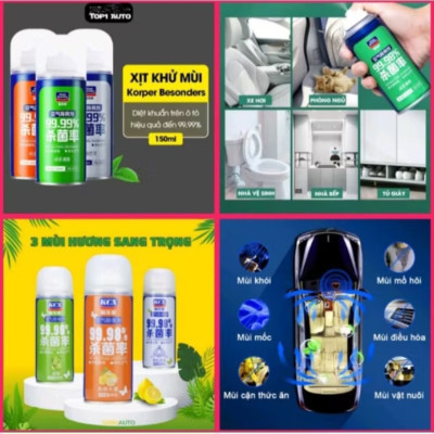 1 CHAI XỊT KHỬ MÙI LÀM THƠM XE HƠI ÔTÔ MẪU MỚI CHẤT LƯỢNG