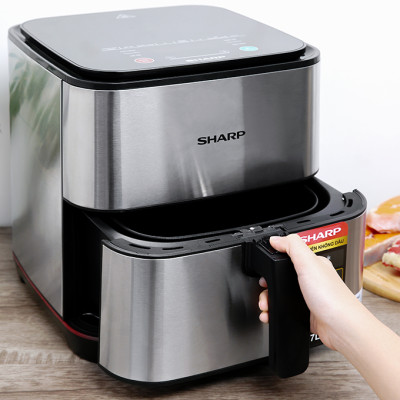 Nồi chiên không dầu Sharp KF-AF70EV-ST dung tích 7 Lít, Công suất 1600W chống dính - Hàng chính hãng