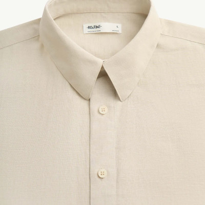 Áo sơ mi tay ngắn nam cotton linen Form Regular - RT 10S25SHS004 | ROUTINE CÀ MAU