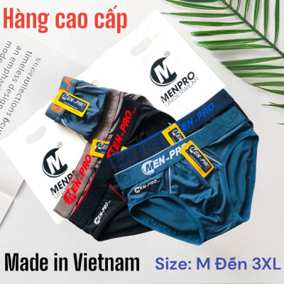 Combo 5 Quần Lót Nam Thun Lạnh Lưng To Menpro MP1 – Hàng Cao Cấp