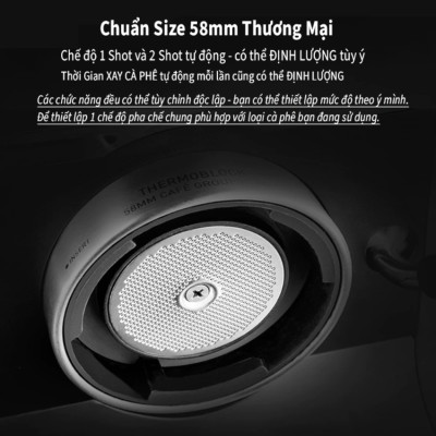 Máy pha cà phê Espresso chuyên nghiệp 3 trong 1 thương hiệu Mỹ cao cấp HiBREW H7A - Hàng Nhập Khẩu