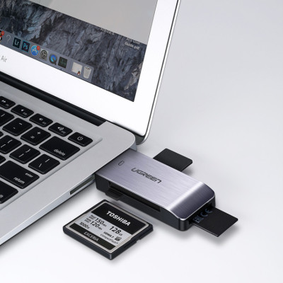 Đầu Đọc Thẻ Nhớ Đa Năng Chuẩn USB 3.0 Ugreen 50541 - SD/TF/CF/MS - Hàng Chính Hãng