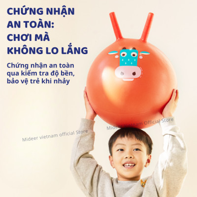 Bóng tập yoga Mideer Sensory Training Bounce Ball, Bóng hơi rèn luyện giác quan cho bé