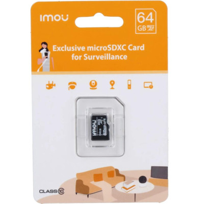 Thẻ nhớ cho camera IMOU chuẩn Micro SD dung lượng 32GB/64GB class 10 U1 tốc độ cao, hàng chính hãng