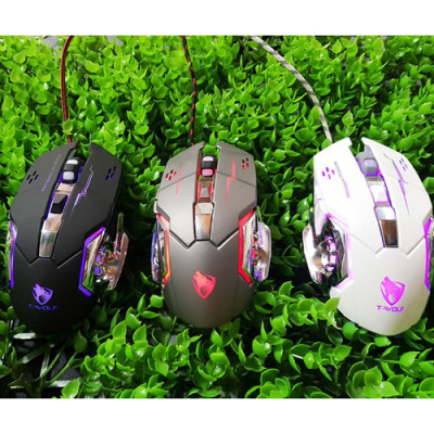 Chuột Gaming T-Wolf V6 Led USB - Hàng Chính Hãng