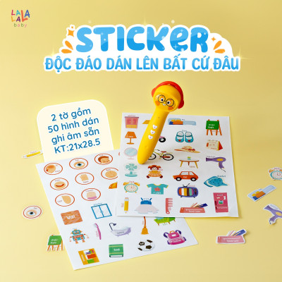 Bút Chấm Đọc Lala Magic Pen Song Ngữ Việt Anh - Đồ Chơi Âm Thanh Tích Hợp Đa Chức Năng kèm Thu Âm Cho Bé – Lalala Baby