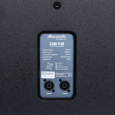 Loa Full dBacoustic DS12 - Hàng Chính Hãng (Công suất 400W/CH x 2 KÊNH) Loa Hát Karaoke Chuyên Nghiệp