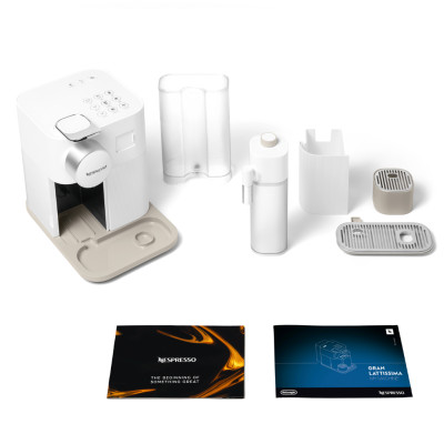 Máy pha cà phê Nespresso Gran Lattissima Trắng - Hàng chính hãng 