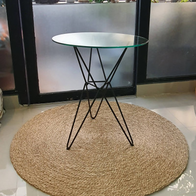 Bàn cafe (chân sắt kính cường lực)