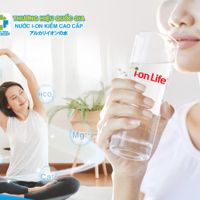 Nước uống ion kiềm thương hiệu ionLife 1.25L thùng 12 chai công nghệ Nhật bản khỏe ruột mát da