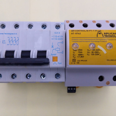 Bộ thiết bị chống sét kết hợp bảo vệ quá áp và sụt áp nguồn điện 3P - KIT ATCONTROL/B PT-T PLUS 63