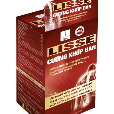 Lisse cường khớp đan -(Hộp 30 viên)- Hỗ trợ giảm nguy cơ thoái hoá khớp, giảm đau mỏi khớp