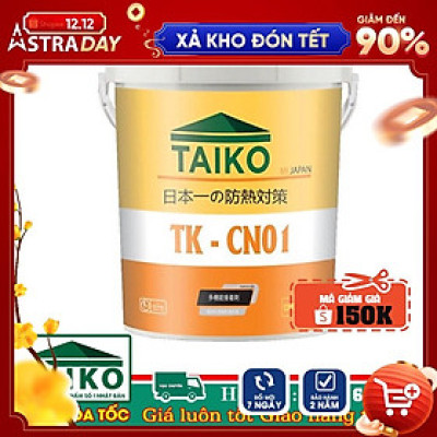 [1 Kg] Sơn Chống Nóng Taiko CN01 / Chống Nóng Hoàn Hảo Cho Tường Nhà, Mái Tôn, Tấm Lợp Fibro Xi Măng