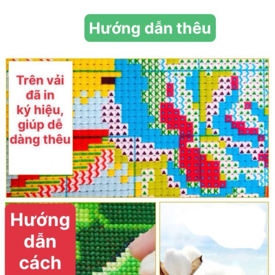 Tranh thêu kín Đức phật từ bi vs8003, kích thước 70 x 100 cm