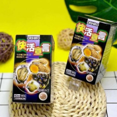 Viên Uống Tinh Chất Hàu Tươi Nghệ Tỏi Orihiro 180 Viên Nhật Bản Hỗ Trợ Cải Thiện Sức Khỏe Nam Giới