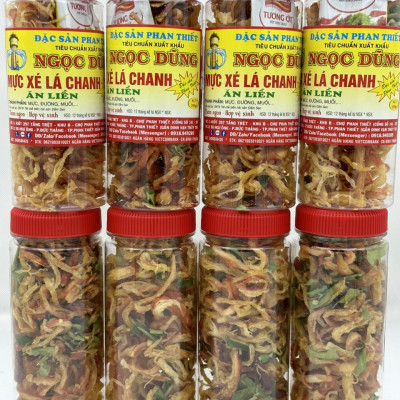 Đặc sản Phan Thiết - Mực Xé Lá Chanh Hộp 200 Gram Đã Chế Biến Ăn Liền Ngon Ơi Là Ngon. Hạn Sử Dụng 12 Tháng Kể Từ Ngày Đặt Hàng - OCOP 4 Sao