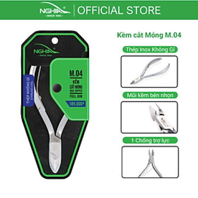 Kềm Cắt Móng Thép Không Gỉ Kềm Nghĩa M-04
