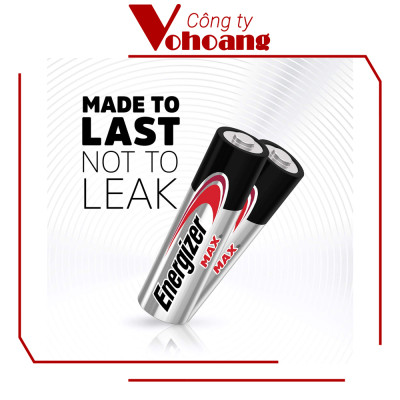 Pin Max 8 + 4 Viên Energizer E91 BP8+4 AA