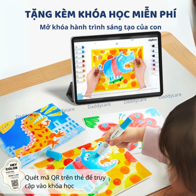 Bút màu sáp hữu cơ Mideer Silky Crayon kèm quai xách cho bé 12-24-36 màu