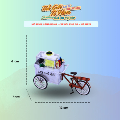 MÔ HÌNH TỰ LẮP RÁP DIY SÀI GÒN THU NHỎ - XE GỎI KHÔ BÒ - HR15
