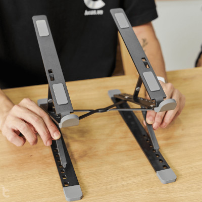 Stand/ Giá Đỡ Nhôm Cho Macbook 2 Tầng N8 - Hàng Chính Hãng