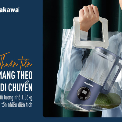 Máy làm sữa hạt đa năng Nagakawa NAG0825 (0,6L - 500W) - Hàng chính hãng