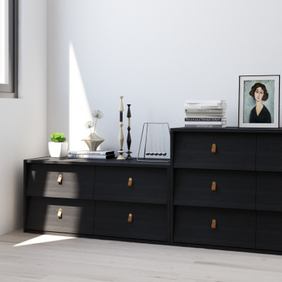 HAPPY FURNITURE , Tủ lưu trữ 4 ngăn kéo - CALYN , THK_313 , 100cm x 45cm x 47cm DxRxC