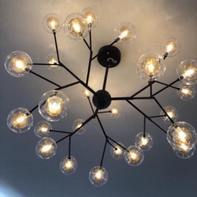 Đèn chùm thả trần tô điểm 27 bóng phong thái hiện đại, đèn trần, đèn trang trí, đèn decor DT