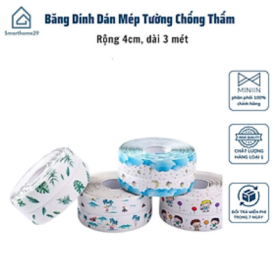 Băng Dính Dán Mép Tường Chống Thấm, Cuộn Băng Keo Dán Viền Bồn Rửa Chén & Chậu Rửa Bát - HÀNG CHÍNH HÃNG MINIIN