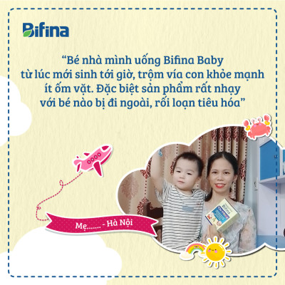 Men vi sinh Bifina Baby Nhật Bản – Hộp 30 gói – Hỗ trợ bổ sung lợi khuẩn cho  trẻ sinh non, sinh mổ, dùng sữa công thức