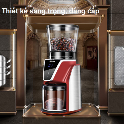 Máy xay hạt cà phê Espresso 31 chế độ Olodo cao cấp CG-001, công suất 165W - Hàng chính hãng