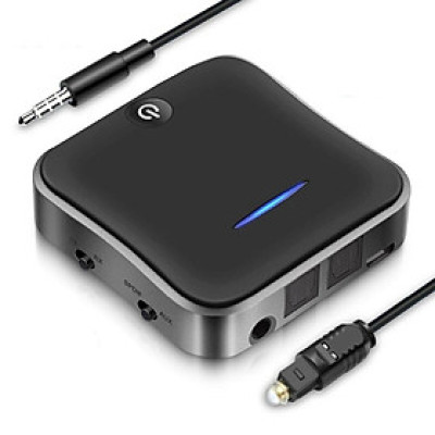 SOAIY Thiết Bị Thu Phát Nhạc Không Dây Bluetooth 5.0 BT-B19 (Hỗ Trợ Cổng Optical) - Hàng Nhập Khẩu