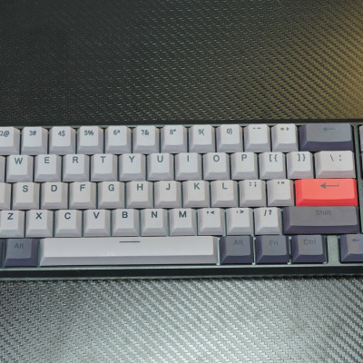 Bàn phím cơ không dây E-Dra EK368W V2 , Hotswap, E-Dra Switch (Brown/Red) - Hàng chính hãng