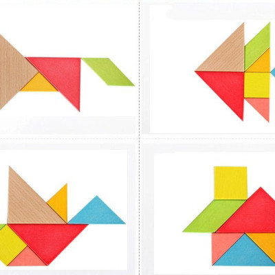 Combo Đồng Hồ Hình Khối VÀ Số, Bộ Xếp Hình Trí Uẩn 7 Mảnh - Đồ Chơi Gỗ An Toàn Cho Bé[TẶNG KÈM GHÉP HÌNH 9 MẢNH]