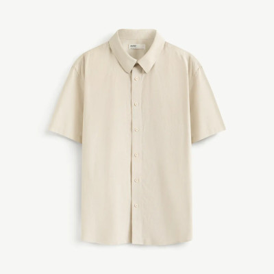 Áo sơ mi tay ngắn nam cotton linen Form Regular - RT 10S25SHS004 | ROUTINE CÀ MAU