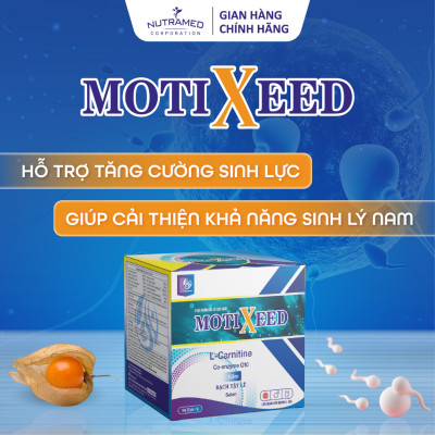 Gói uống Motixeed hỗ trợ tăng cường sinh lực và cải thiện khả năng sinh lý nam (30 gói) - Nutramed